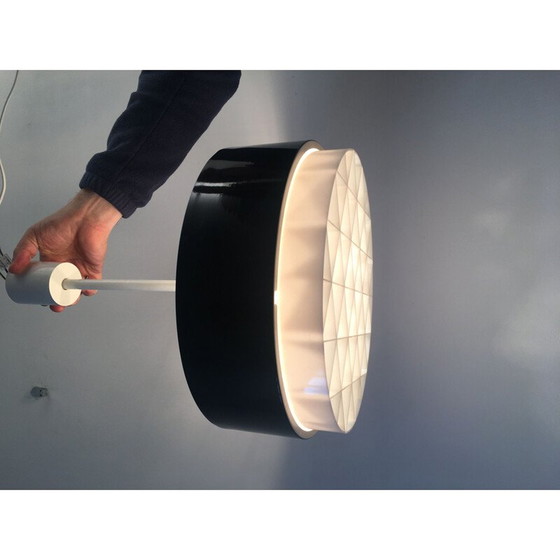 Image 1 of Lampe suspendue vintage en métal et plastique, 1950-1960
