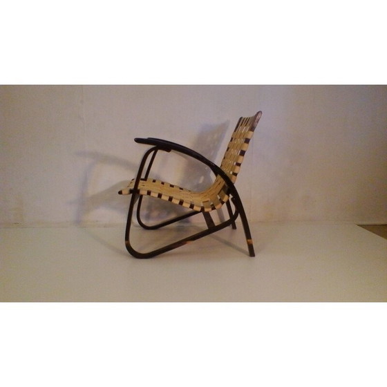 Image 1 of Fauteuil vintage en hêtre par Jan Vaněk - années 1930