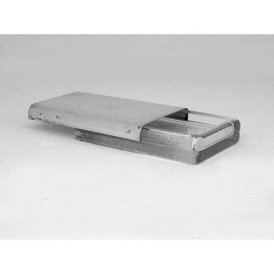 Image 1 of Boîte à cigares en verre vintage par Joe Colombo pour Arnolfo Di Cambio Italie, 1968