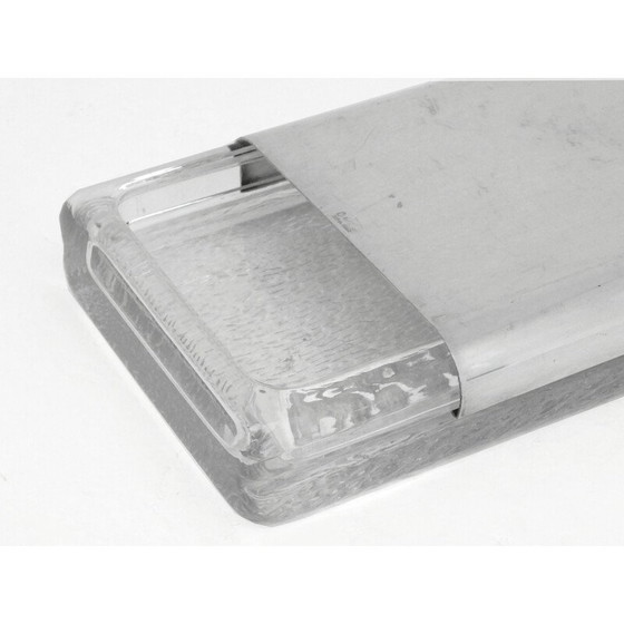Image 1 of Boîte à cigares en verre vintage par Joe Colombo pour Arnolfo Di Cambio Italie, 1968
