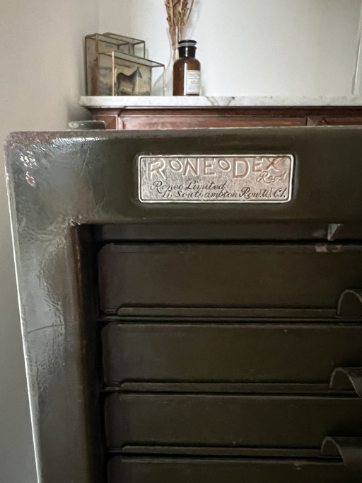 Roneodex - Armoire à archives/classeurs ancienne