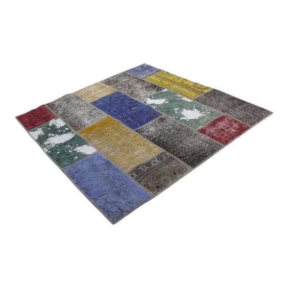 Image 1 of Tapis persan Patchwork 145X145 N°:2532