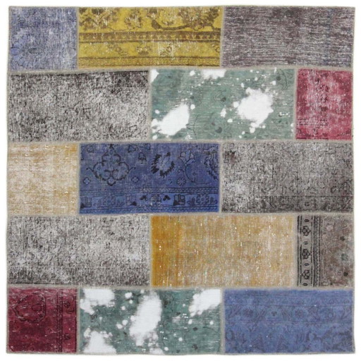 Tapis persan Patchwork 145X145 N°:2532