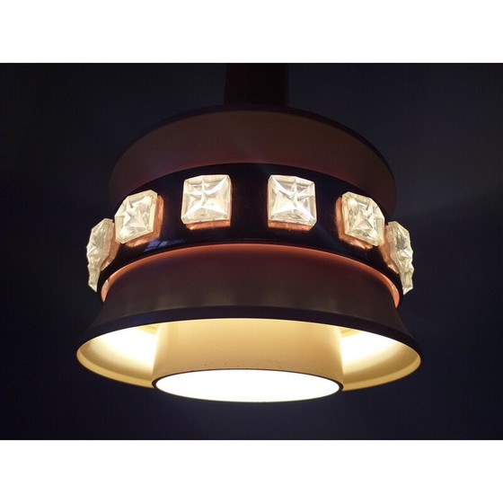 Image 1 of Ensemble de 3 lampes suspendues vintage, Suède 1960