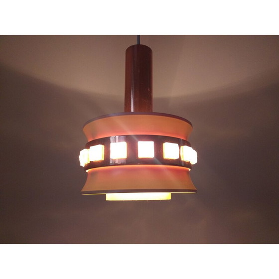 Image 1 of Ensemble de 3 lampes suspendues vintage, Suède 1960