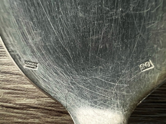 Image 1 of 3 Couverts Poinçons Cailar Bayard Métal Argenté