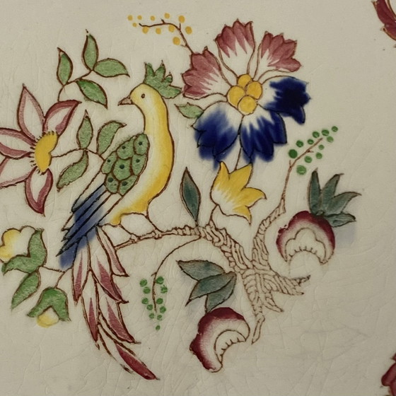 Image 1 of Dessous De Plat En Faïence Ancienne Longwy Octogonal