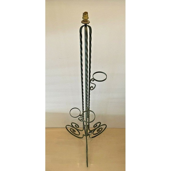Image 1 of Lampadaire vintage en fer forgé