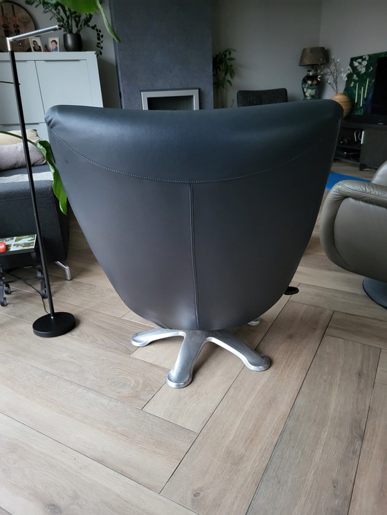 Image 1 of Fauteuil basculant en cuir Leolux