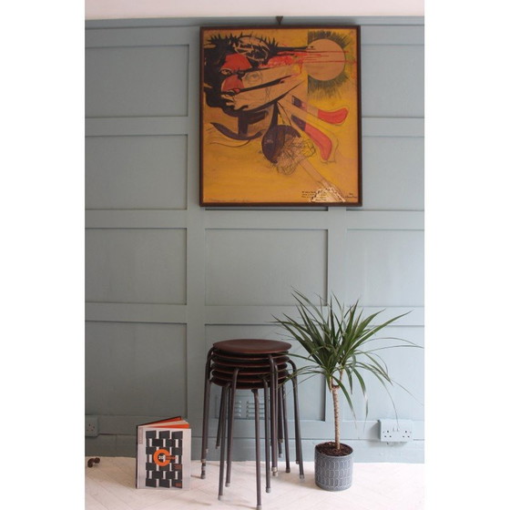 Image 1 of Peinture abstraite vintage, années 1960