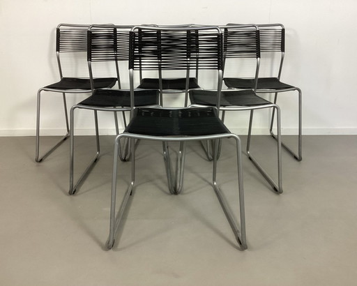 6 chaises vintage Ikea Melker Scoobidoe Spaghetti Chairs Lisa Norinder Nineties