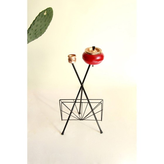 Image 1 of Porte-revues vintage en Mirtillo avec cendrier brillant Italie 1950s