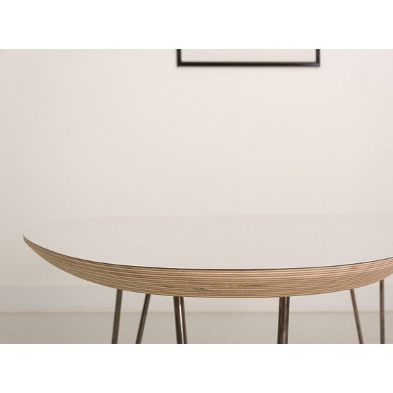 Image 1 of Table basse vintage avec plateau en stratifié gris clair, France