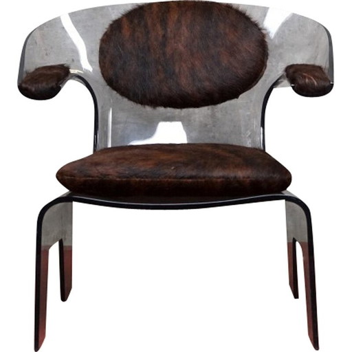 Fauteuil vintage Fren en verre acrylique, 1970