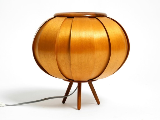 1960S Czech Wood Veneer Tripod Lamp By Stanislav Kučera For Úluv