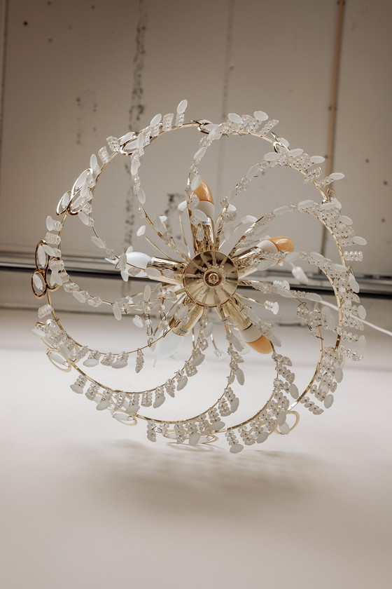 Image 1 of Lustre pendentif italien Vintage Teardrop Chandelier