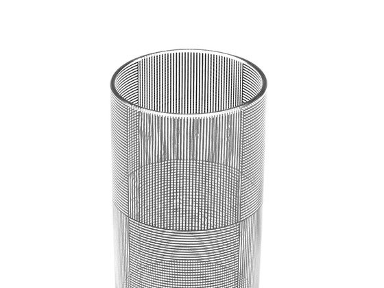 Image 1 of Vase Vintage • Verre Cinétique • Op Art • Sydney Cash • Moma • 1995