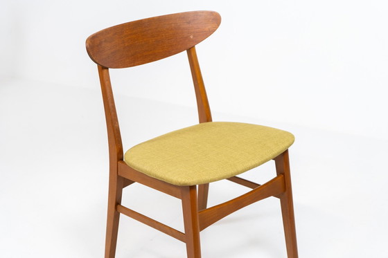 Image 1 of Ensemble de 6 chaises de salle à manger en teck de Falsled Møbelfabrik (Danemark, années 1960).