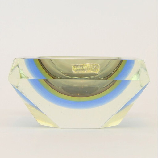 Cendrier vintage en verre Mandruzzato, 1970