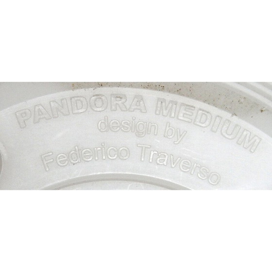 Image 1 of Pouf vintage Pandora en plastique blanc par Frederico Raverso pour Myyeur