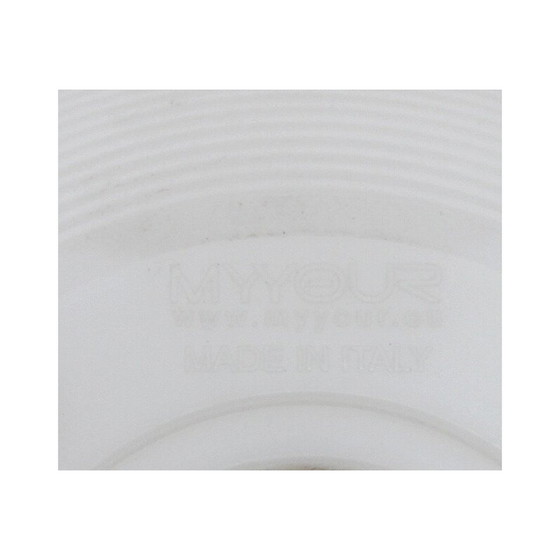 Image 1 of Pouf vintage Pandora en plastique blanc par Frederico Raverso pour Myyeur
