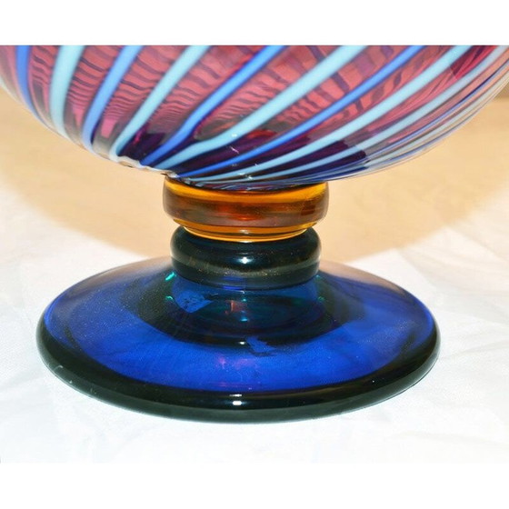 Image 1 of Paire de poules en verre vintage de Luciano Gaspari Salviati, 1970