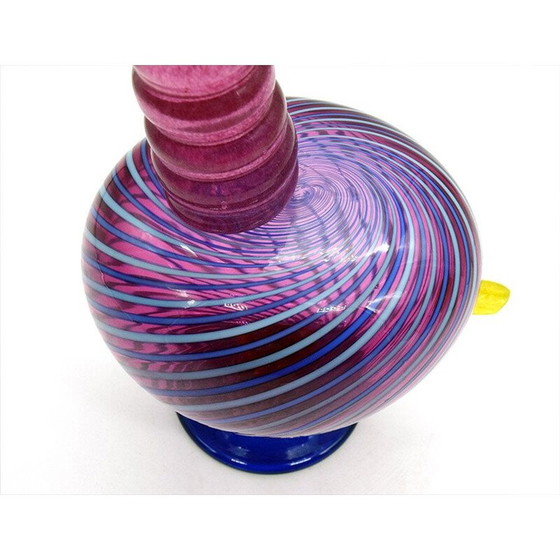 Image 1 of Paire de poules en verre vintage de Luciano Gaspari Salviati, 1970