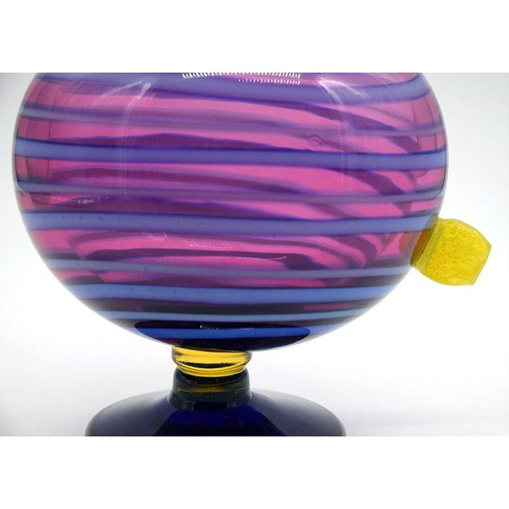Image 1 of Paire de poules en verre vintage de Luciano Gaspari Salviati, 1970