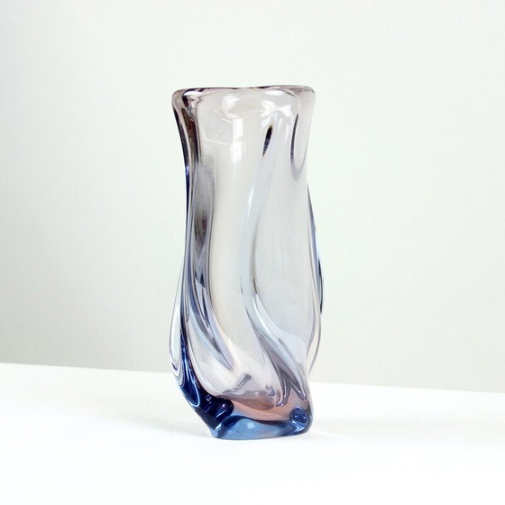 Image 1 of Vase vintage en verre de Murano par Josef Hospodka, Tchécoslovaquie 1960