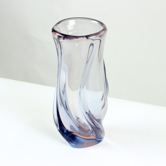 Image 1 of Vase vintage en verre de Murano par Josef Hospodka, Tchécoslovaquie 1960