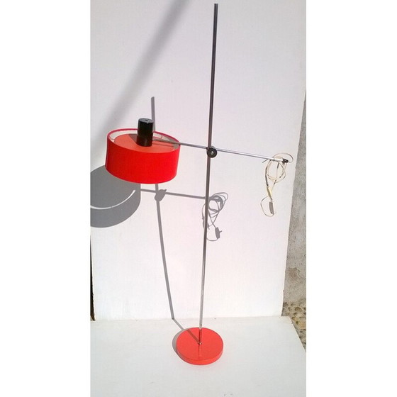 Image 1 of Lampadaire vintage Stilux rouge 1960