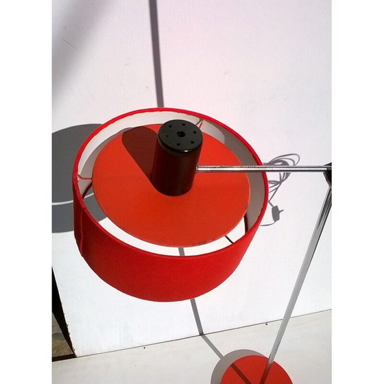 Image 1 of Lampadaire vintage Stilux rouge 1960
