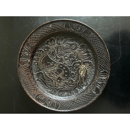 Plat en céramique vintage pour Korond, 1970