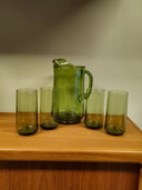 Verres à eau Vintage Carafe Verres à eau Vert Lime Verres Vert