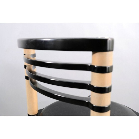 Image 1 of Ensemble de 8 chaises de salle à manger en bois vintage par Kurt Thut pour Dietiker, Suisse 1980