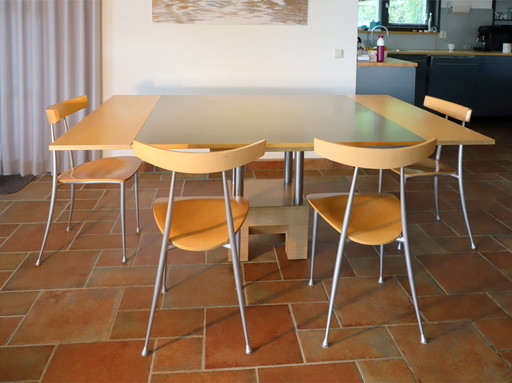 6 chaises de table à manger Italian Design