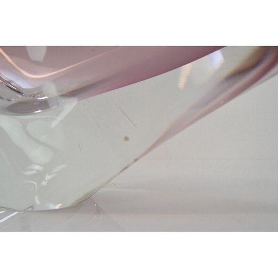 Image 1 of Bol en verre d'art vintage par Josef Hospodka pour Chribska, Tchécoslovaquie 1960