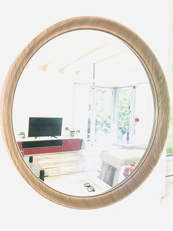 Image 1 of Grand miroir rond vintage