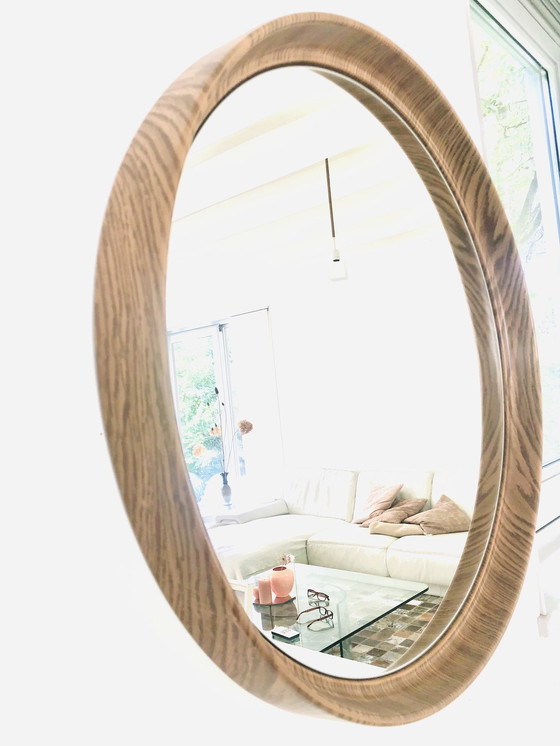 Image 1 of Grand miroir rond vintage