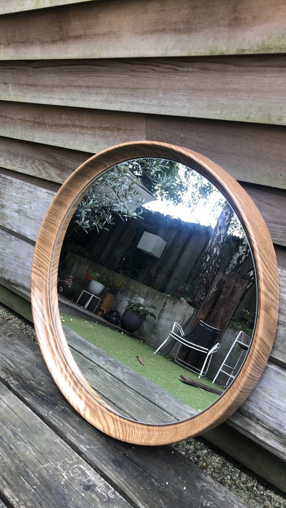 Image 1 of Grand miroir rond vintage