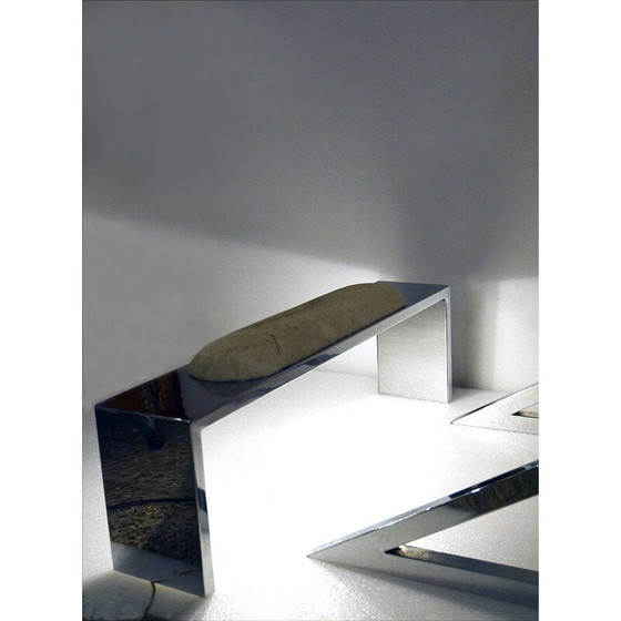 Image 1 of Fauteuil vintage avec ottoman Mies by Archizoom for Poltronova, 1960