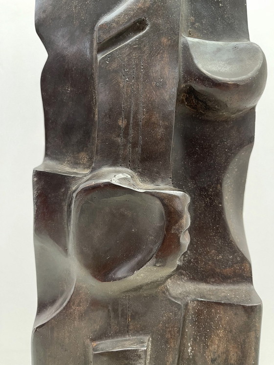 Image 1 of Sculpture cubiste en bronze