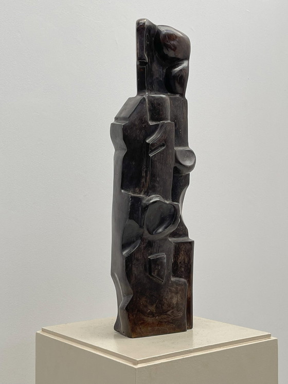 Image 1 of Sculpture cubiste en bronze