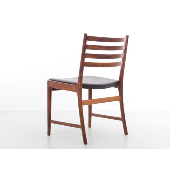 Image 1 of Ensemble de 5 chaises scandinaves vintage en bois de rose par Kai Lyngfeldt Larsen pour Søren Willadsen