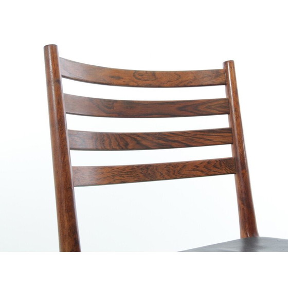 Image 1 of Ensemble de 5 chaises scandinaves vintage en bois de rose par Kai Lyngfeldt Larsen pour Søren Willadsen