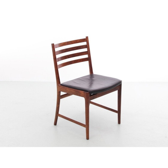 Image 1 of Ensemble de 5 chaises scandinaves vintage en bois de rose par Kai Lyngfeldt Larsen pour Søren Willadsen