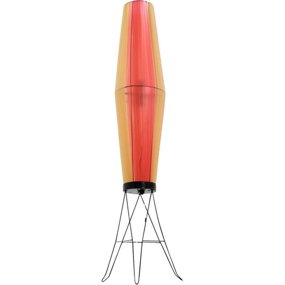 Image 1 of Lampe fusée vintage en plastique et métal, Tchécoslovaquie 1970