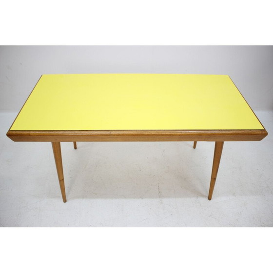 Image 1 of Table basse vintage en bois, Tchécoslovaquie 1970
