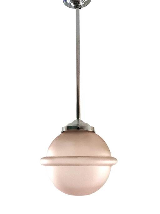 Artdeco - Lampe suspendue - Ca, 1930 - Ø28Cm - France