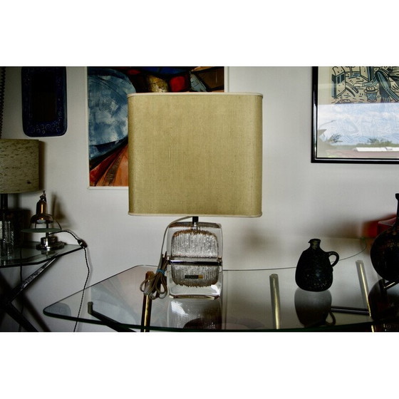 Image 1 of Lampe en cristal vintage pour La Maison Daum, Nancy 1960